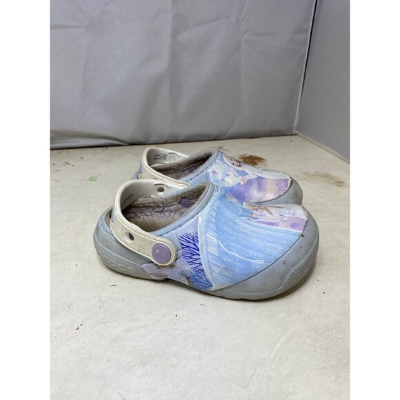 Crocs Fun Lab Little Kids Lined Disney Frozen II Clog - Size C9 Shoe - Picture 2 of 8